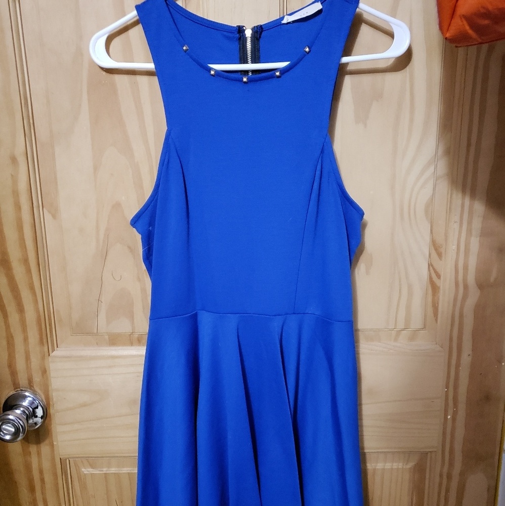🌸Lush Sleeveless Blue Dress
